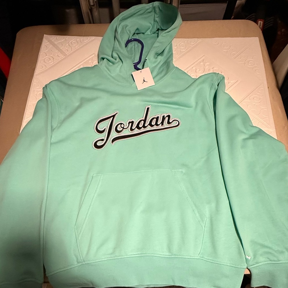 Jordan Men's Light Green Hoodie